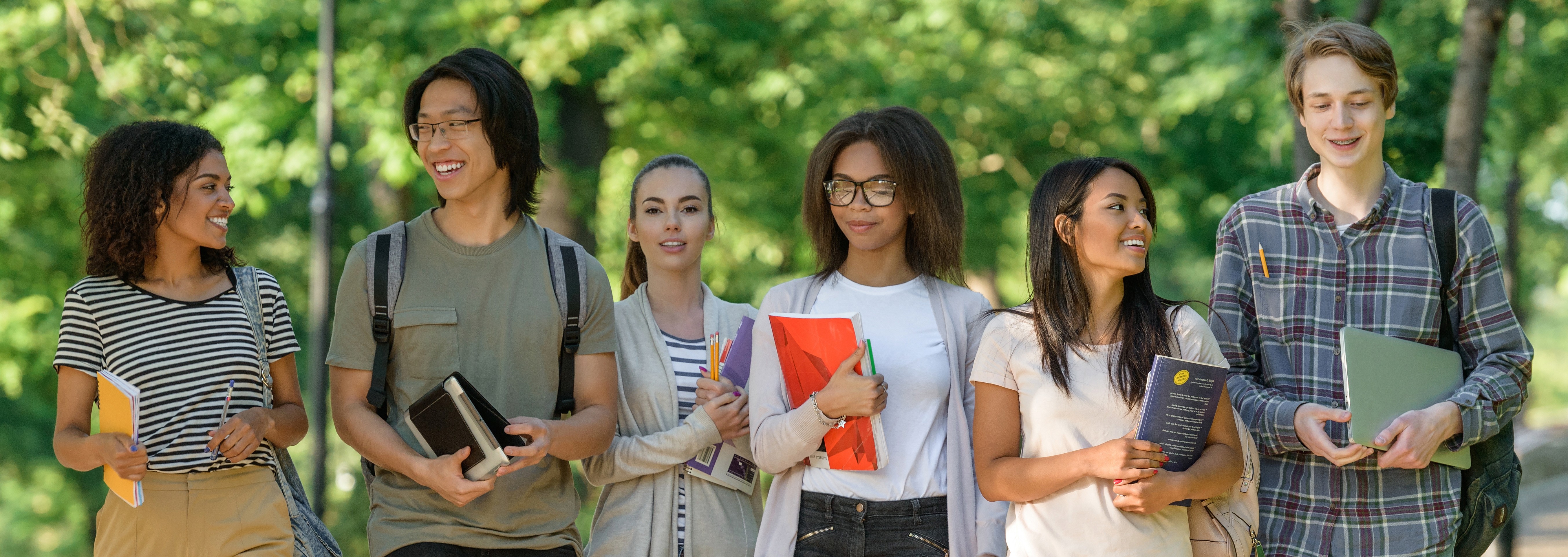 Group of students walking