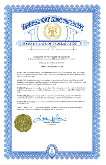 Family Medicine Week Proclamation